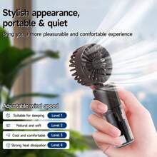 Ventilateur électrique portable avec fonction d'humidification, ventilateur pliable à main pour brumisation et refroidissement, ventilateur mini USB rechargeable, rafraîchissant pour une utilisation intérieure et extérieure en été