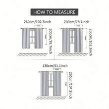 1 件高端刺绣薄纱窗帘，北欧风格，适用于卧室、客厅、餐厅，白色