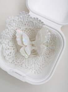 Cute Layered 3D Butterfly Hair Claws, Acrylic Mermaid Hair Clips - Multicolor - View 4