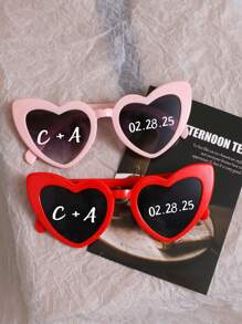 1 Stück/10 Stück/20 Stück/Benutzerdefinierte Junggesellenparty-Modebrille für die Braut, Hochzeitsgunst für Brautjungfernparty, Geschenk für Brautparty, Herz, Dawg, Süß, Niedlich, Bunt, Y2K, Stilvoll, Unisex, Lässig, Hipster, Benutzerdefiniert, Personalisiert, Einzigartig, Angepasst, Ideale Geschenke für ihn, Ideale Geschenke für sie, Freund, Freundin, Familie, Freunde, Großeltern, Kinder, Sie, für Jahrestage, für Geburtstage, für Hochzeiten, für Abschluss, für Einweihung, Strand, Schulmaterial, Schulanfang, für Büro, für Schule, für Klassenzimmer, für Lehrergaben, für Universität, für Kollegen, für Studentenwohnheime, für Lehrer, für Jungen und Mädchen, für Teenager, Schüler der Sekundarstufe I, Schüler der Sekundarstufe II, Studenten, Erstsemester, Zweitsemester, Unterstufenschüler