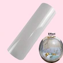 Glossy White Self Adhesive Vinyl 30 X 153cm/11.8INX5FT Vinyl Self Adhesive Permanent, Permanent Vinyl For DIY Gifts, Mugs