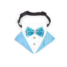 1 件时尚宠物项圈，配有耀眼的蝴蝶结领结，时尚的英国正式围巾，适合猫狗 - 彩色 - 查看 18