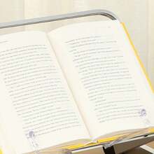 Adjustable Aluminum Book Stand - Ergonomic Holder For Laptops, Tablets, Magazines, And Documents With 2 Flexible Paper Clips - Lightweight, Foldable, And Portable Design For Comfortable Reading And Working Experience