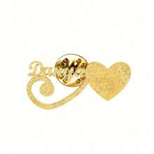 Custom Shiny Frosted Name Brooch Lapel Suit Pin Stainless Steel Heart&Butterfly&Birthday&Flowers&Stethoscope Pins Badge Brooches Personalization Jewelry For Women Men