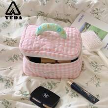 Organizador de maquillaje femenino aseo Kit Bolso hacer Funda almacenamiento bolsillo