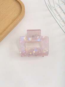 1pc Faux Tortoiseshell Square Hair Claw Clip, Elegant Updo Hairstyle Hair Claw Suitable For Everyday And Casual Wear - Multicolor - View 11