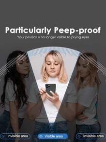 3 件装隐私屏幕保护膜适用于 iPhone 13 16 Pro Max 16 16 Pro 16 Plus 15 Pro Max 15 15Pro 15 Plus 14 Pro Max 14 14 Pro 14 Plus 13 Pro Max 13 13 Pro 12 11，平衡 28 度隐私角度，保护眼睛，超 9H 硬度，无气泡