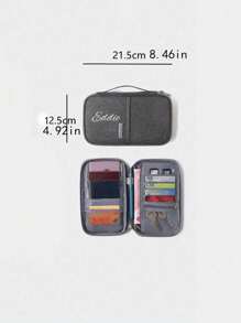 Perfect Gift For Mom'S Birthday, Anniversary Or Mother'S Day.1pc Passport Bag Ticket Passport Holder Protective Sleeve Waterproof Travel Storage Bag Abroad Multi-Purpose Document Bags.Customized Chest Bag With Personalized Name Or Holiday Message. Customize Your Own Crossbody Bag. You Can Customize Your Own Name, Letters, Lucky Numbers, Etc. - Multicolor - View 7