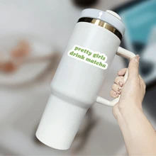 Pretty Girls Drink Matcha. Bookish For Kindle Reader Gift Waterproof Laminated Vinyl Sticker - Vinyl - View 10