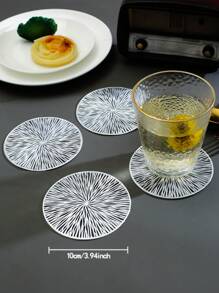 2/12pcs 15" Round Gold Foil Fireworks Pattern Placemats, (PVC) Material, Gold Stamping Hollow Design, Waterproof, Washable, Easy To Clean, Non-Slip, Heat-Resistant, For Room Decor, Dining Table, Home Decor, Suitable For Holidays, Parties, Birthdays, Weddings And Dinners