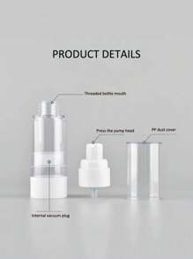 1pc 30ml/50ml/100ml Vacuum Bottle Mist Toner & Lotion Containers, Refillable Cosmetic Travel Accessories, Vacuum Travel Bottle Set With Pump Spray Bottles For Toner, Lotion, Empty Bottles.