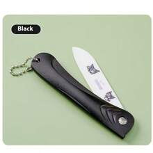 Sanrio 1 pezzo Coltello da frutta piegabile in ceramica Sanrio, Kawaii, anime e cartoni animati, elegante, da viaggio, uso domestico, sbucciatore, regalo