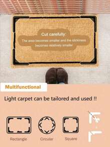8pcs Carpet Tape, PU Washable Non-Slip And Reusable Carpet Grippers