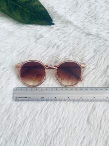 New Style Women Summer Round Metal Sunglasses - 裸色 - 查看 3
