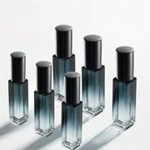 3pcs Portable Twist-Up Nano Perfume Moisturizing Bottle, 10ml Square Glass Gradient Spray Perfume Sample Bottle