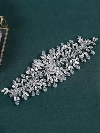 1pc Handmade Crystal Bridal Headpiece, Wedding Dress Accessories Hair Band