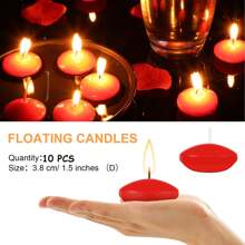 10/20 pièces Bougies flottantes de centre de table pour mariage, bougies à thé flottantes activées par l'eau, petites bougies flottantes non parfumées de décoration ronde pour centre de table, vases cylindriques, décorations de fête de mariage