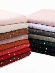 1 Piece Fashion Style Women Scarf Wrap Leaf Bronzing Shawls Headband Fantastic Crinkle Viscose Hijab