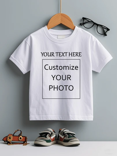 Customized Design: Personalized Patterns, Text, Photos (Child, Family, Pet, Landscape), Birthday/Anniversary/Holiday Patterns, Team/Outdoor/Class Apparel, Girls/Little Girls Spring/Summer Round Neck Short Sleeve T-Shirt, Gifts For Holidays And Birthdays, Customized Uniforms,Multi-Functional,Ornamental,Letter,Stylish,Modern,Colorful,Cute,Adorable,Casual,Soft,Custom,Personalised,Unique,Customized,Baby Gifts,Ideal Gifts For Him,Ideal Gifts For Her,Son,Daughter