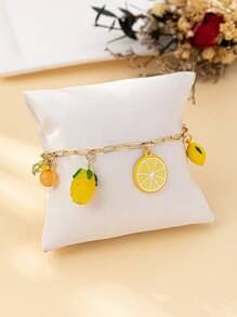 1 chiếc vòng tay trang trí hình trái cây tối giản thời trang hàng ngày - Nhiều màu - Xem 4