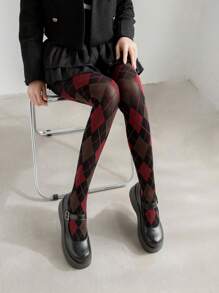 Medias de cuadros escoceses, rayas, verde, terciopelo rojo, medias de nilón con estampado de diamantes, leggings con estampado de gato a cuadros de dibujos animados, mallas de yoga elásticas, transpirables y cómodas que estilizan para mujeres