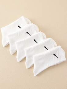 1/6 双舒适纯色透气防臭吸湿排汗运动袜