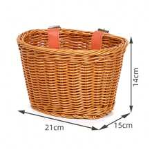 Front Handlebar Bike Basket Easy Installation Hand-Woven Bike Basket Suitable For Most Type Of Bikes - Multicolor - View 12
