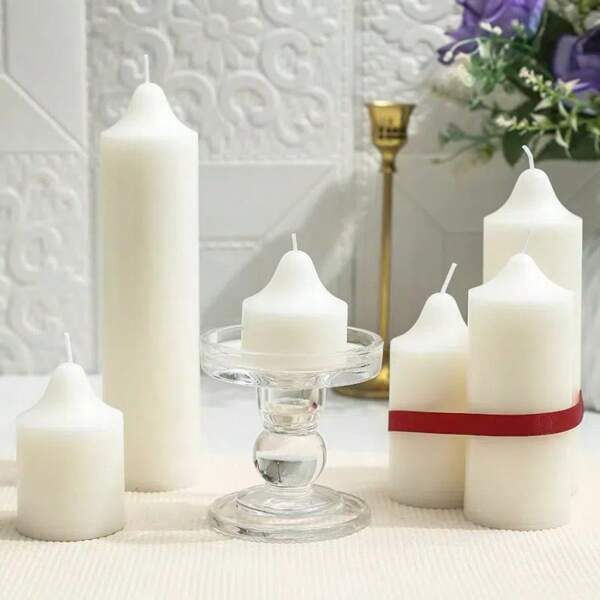 Bougie parfumée ronde élégante - Bougie décorative d'aromathérapie non allumée, ornements décoratifs et accessoires photo