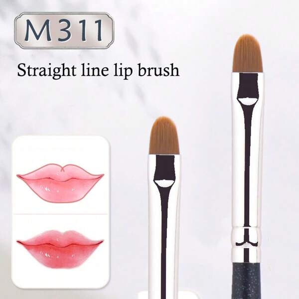1 pieza Brocha para corrector, brocha delineadora de labios, brocha difuminadora, brocha para corrector de ojos, brocha de detalle para cejas, herramientas de maquillaje
