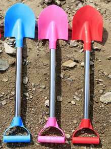 1pc/4pcs Stainless Steel Children Beach Shovel, Outdoor Beach Sand Play Parent-Child Interactive Toys For Boys & Girls