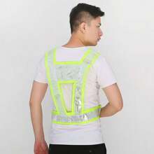 2 sztuki kamizelki odblaskowej w kształcie litery V, odpowiednie do pracy nocnej, biegania, jazdy na rowerze, akcesoriów rowerowych