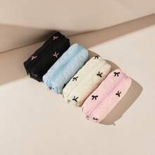 1 件蝴蝶结铅笔盒、可爱铅笔盒、笔筒、零钱包、橡皮擦铅笔刀收纳袋、简约化妆品收纳盒、办公文具荧光笔盒、学校用品返校、返校、学校用品、铅笔袋、书包 - 彩色 - 查看 4