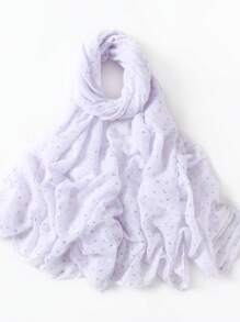 1 Piece Fashion Style Women Scarf Wrap Leaf Bronzing Shawls Headband Fantastic Crinkle Viscose Hijab