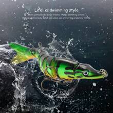 1pc Metal Joint Design For The First Section Of Lure Head, Which Makes The Swim Action More Flexible 125mm/17g - Multicolor - View 5