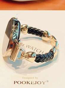 18 毫米/20 毫米/22 毫米优质仿皮表带，可调节长度，兼容三星 Galaxy、Garmin、Amazfit 手表 - 柔软、透气 - 20mm - 查看 8