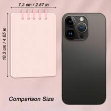 Libreta de bolsillo, cuaderno pequeño, libreta de bolsillo, cuaderno espiral pequeño de 10.3X7.3cm (4.05X2.87in), papel de 80g/m2 para mantenerse organizado en el trabajo, la escuela y la oficina, útiles escolares, de vuelta a la escuela. - Multicolor - Ver 3