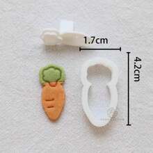 Sheep Rabbit Pattern Cookie Cutter Carrot Bow Shape Biscuit Stamp Easter Day Cake Pastry Bunny Fondant Cake Baking Decoration And Accessories