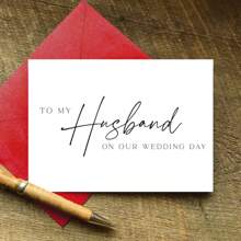 Tarjeta para mi esposo el día de nuestra boda, Tarjeta para mi esposo el día de nuestra boda, Tarjeta para mi esposo, Tarjeta del día de la boda que incluye sobre, Navidad