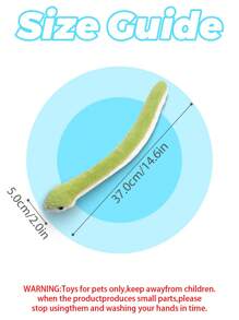 Cat Toys Realistic Snake Cat Toys, Soft Plush Fabric For Cleaning Teeth, Interactive Kick Toys Indoor Kitten Exercises To Keep Them Busy(For Pets Only) - Multicolor - View 2