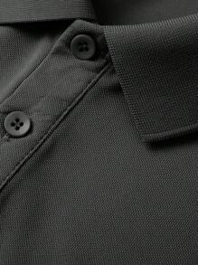 Men's Solid Color Casual Loose Comfortable Polo Shirt, Versatile For Daily Commute