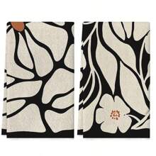 2 piezas Paños de cocina con estampado floral, paños de limpieza de microfibra altamente absorbentes, diseño moderno, paños de té, regalos para inauguración de la casa, cumpleaños, Día de la Madre, decoración de cocina, artículos esenciales para el hogar