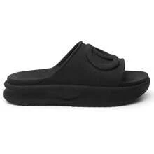 Women's Cloud Flat Slide Flip Flops, Light And Comfortable - 黑色 - 查看 5