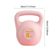 Soft Kettle Bell Water Injection Women's Exercise Buttocks Lifting Tool Fitness Home Sports Shaping Dumbbell Deep Squat Lifting Pot Exercise Equipment [Self Filling Kettle Bell] [Gloves Included] Gym Accessories - Watermelon Pink - View 11
