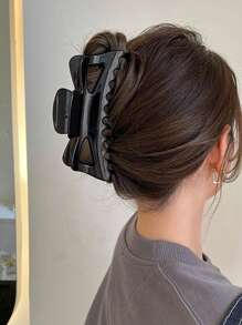 1pc/2pcs/3pcs Set Of New Oversized French Slouchy Hair Claw Clips For Women Fall Winter Hair Clip Hair Accessories For Women For Vacation Outfits Woman - Coffee Brown - View 9