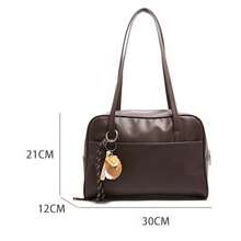 Shoulder Bag Women Vintage Underarm Bag Fashion Tote Bag Large Capacity Suitable For Work, School, Commuting, No Accessories Included