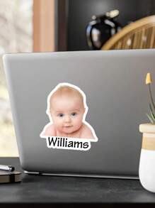 6-96 piezas de etiquetas/calcomanías personalizadas con foto/nombre, calcomanías de vinilo personalizables a prueba de agua, calcomanías para pareja, para portátil, botella de agua, funda de teléfono, mercancía, decoración, regalo para él/ella, novio, novia, pareja, esposa, esposo, familia, mejor amigo, regalo para el Día de la Madre, regalo de Pascua, regalo para el Día del Padre, regalo de San Valentín, regalo de cumpleaños, regalos de pareja, útiles escolares, vuelta al colegio