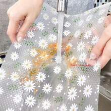 1pc Daisy Printed Drawer Moisture-Proof Mat For Kitchen Cabinet, Table, Multi-Size Cuttable EVA Material, Easy To Clean, Non-Slip Waterproof Oil-Proof Dust-Proof Household Liner Paper, Suitable For Refrigerator, Kitchen Shelf, Food Storage Room, Desk, Cabinet, Shoe Cabinet, Wardrobe, Tabletop For School,Office,Household,Travel