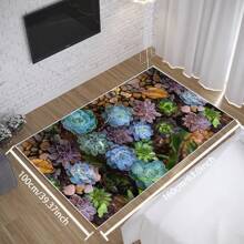 1 pieza de Alfombra de área de textura premium, tapete de piso - Impermeable, antideslizante, fácil de limpiar, lavable a máquina, suave y cómodo, adecuado para felpudo, cocina, sala de estar, dormitorio, pasillo, baño, lavandería - Alfombra fácil de limpiar, decoración del hogar [Tela de terciopelo suave de 800g/m², 5 mm de grosor] - Multicolor - Ver 38
