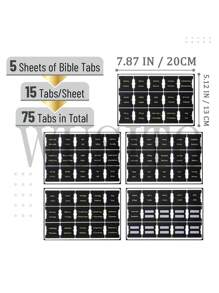 Bible Tabs, 75 Tabs, Black With Gold Foil Lettering, Laminated Bible Tabs For Women And Men, Bible Tabs For Study Bible Index Tabs, Bible Book Tabs, Bible Labels Tabs.,School Supplies,Back To School