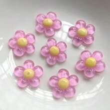 10Pcs New Cute 20mm Resin Floret Flat Back Cabochon Scrapbook Kawaii DIY Embellishments Accessories